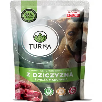 Krmivo pro psa Vlhké krmivo Turna se zvěřinou a mrkví 500g sáček