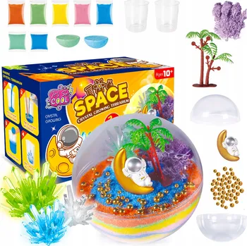 Obraz Vědecká sada pro výuku – pěstování krystalů s LED podsvícením