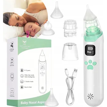 Kojenecká hygiena ELEKTRICKÁ ODSÁVAČKA NOSU NA RÝMU PRO MIMINKA A DĚTI