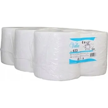 Papírový ručník Papírové utěrky Vella Maxi 6 rolí 100 m 447 útržků 2vrstvá celulóza