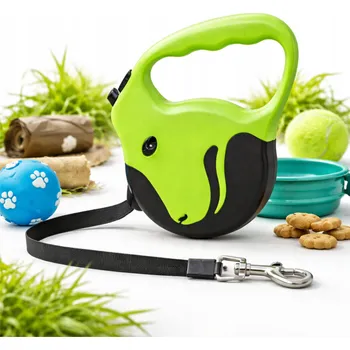 Vodítko pro psa VODÍTKO AUTOMATICKÉ PÁSKOVÉ 3M PRO KOČKY MALÉHO STŘEDNÍHO PSA S POJISTKOU