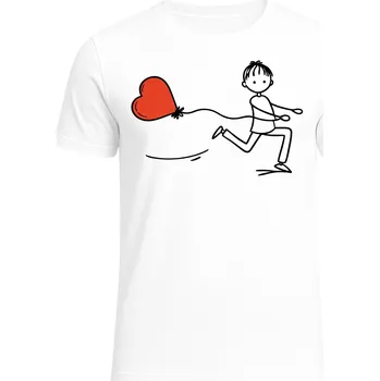 Dámské tričko Tričko s potiskem pro páry Matching Láska Srdce Chlapec Láska Dárek M