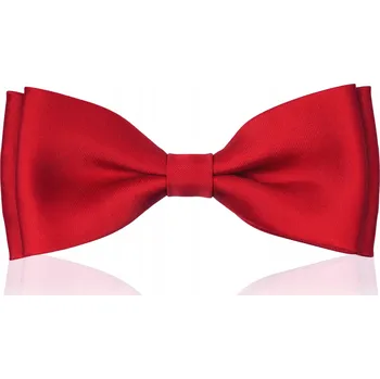 Motýlek Aleszale Muszka Męska Gładka Matowa Polska Elegancja Motýlek červená