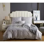 POVLEČENÍ 160x200 BAVLNĚNÝ SATÉN SADA 3 DÍLNÁ ELEGANTNÍ VÝŠIVKA AT010