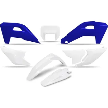 UFO sada plastů HUSQVARNA FE 250 / 350 / 450 / 501 '25-'26, TE 250 / 300 HERITAGE '25-'26 (bílá/modrá)