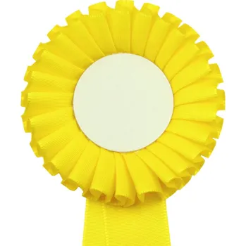 Kokarda jednořadá STANDARD, průměr 8 cm, žlutá