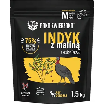 Krmivo pro psa Suché krmivo pro psy Paka Zwierzaka Seventh Heaven Krůta s malinami 1,5 kg