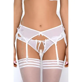 Podvazkový pás Axami V-6462 Neige barva:bílá L