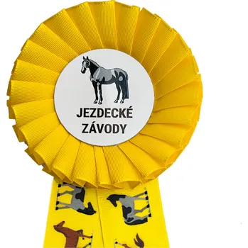 Kokarda jednořadá KONÍCI, průměr 8 cm