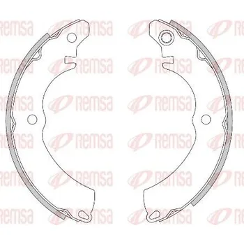 Brzdová čelist Brzdové pakny (čelisti) REMSA 4291.00