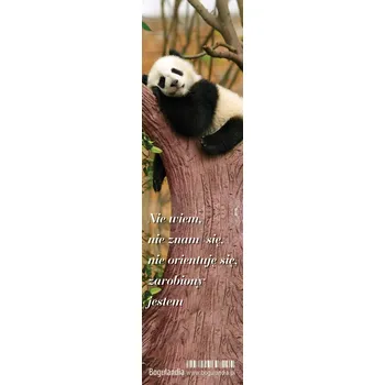 Záložka Záložka do knihy Bogulandia Panda Nie wiem, nie znam się
