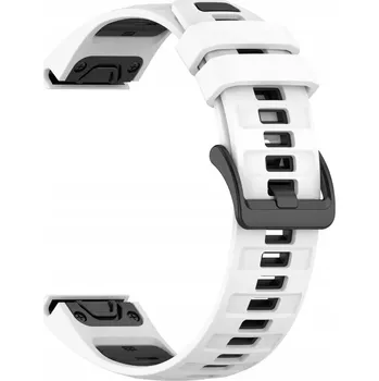 Řemínek na hodinky Řemínek Best Accessories pro Garmin 22mm bílý