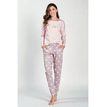 Pánské pyžamo Dámské pyžamo Libby 3214 S-XL růžová XL