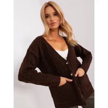 Dámský svetr Jumper AT SW 2358.31 tmavě hnědá jedna velikost