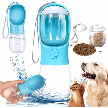 Miska pro psa LÁHEV PRO PSA KOČKU NAPÁJEČKA LAHEV NA PITÍ PŘENOSNÁ MISKA NA VODU TURISTICKÉ KRMIVO