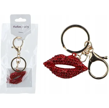 PŘÍVĚSEK NA KLÍČE NA KLÍČE PŘÍVĚSEK NA KABELKU ÚSTA ČERVENÁ DÁREK PRO NI