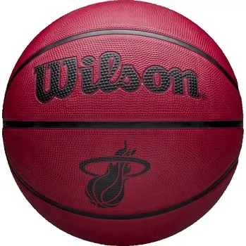 Basketbalový míč Basketbalový míč Wilson NBA Team Tribute Solid Miami Heat Ball vel. 5