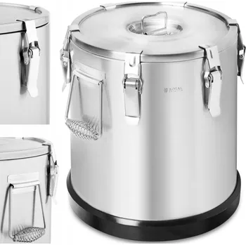 Termoska Jídelní termoska Royal Catering 22 l, stříbrná