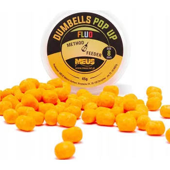 Boilies Nástraha Meus Dumbells Fluo Pop Up 8mm - Tygří ořech