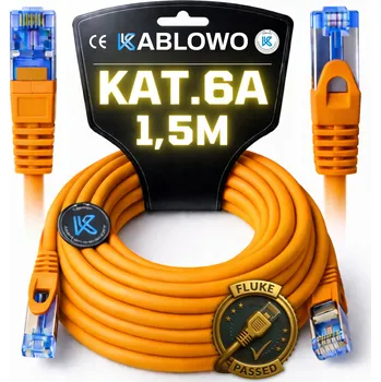 Síťový kabel LAN KABEL SÍŤOVÝ RJ45 CCA ETHERNET CAT.6A S/FTP 1,5M LANBERG