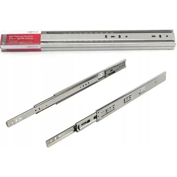 Kuličková pojezdová lišta Hafele pro zásuvky 300 mm plný výsuv s tlumením dovírání, nosnost 30 kg