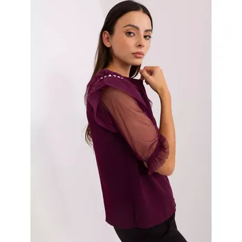 Dámská košile Halenka LK BZ 506682.26P tmavě fialová 36