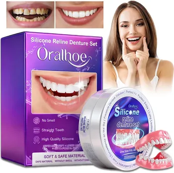 Nasadka na zuby s dásněmi, Snímatelné zubní fazety (sada horní a dolní)