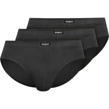 Slipy Pánské slipy 3 pack 1446 Basic graphite - HENDERSON grafitová XXL