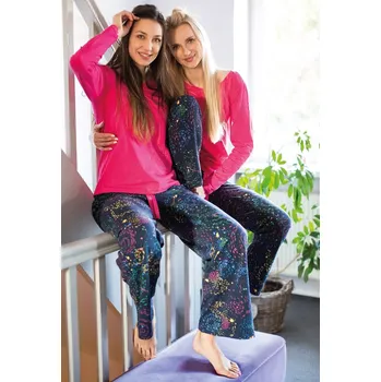 Pyžamo Key LNS 750 B25 long/r S-XL malina S