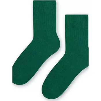 Pánské ponožky Dámské vlněné ponožky 093 ZELENÁ/BREAKS 35-37