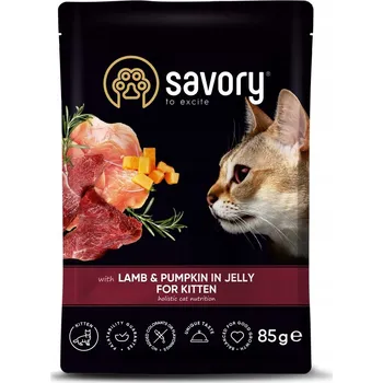 Krmivo pro kočku Savory mokré krmivo jehněčí 0,085 kg