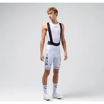 Cyklistické kalhoty GOBIK Cyklistické kalhoty krátké s laclem - LIMITED 6.0 K10 INEOS GRENADIERS 26 - bílá M