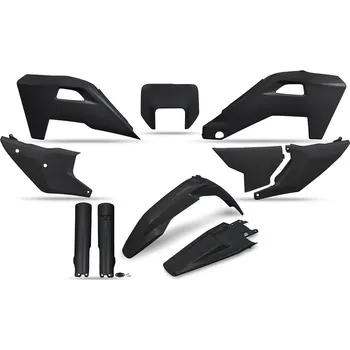 UFO sada plastů a kryty tlumičů HUSQVARNA FE 250 / 350 / 450 / 501 '25-'26, TE 250 / 300 HERITAGE '25-'26 (černá)