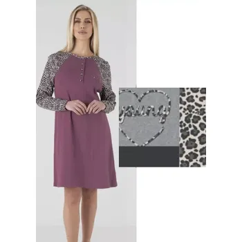 Dámská noční košile Dámská noční košile Karelpiu KF5050 M šedá