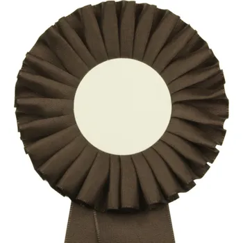 Kokarda jednořadá STANDARD, průměr 11 cm, hnědá