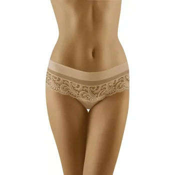 Dámské spodní prádlo Tanga Cantata Beige - Wol-Bar XL