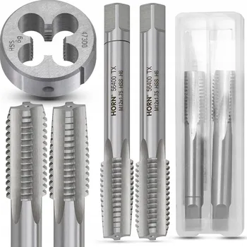 Závitořezný nástroj Závitníky a závitové očko M12x1.75 Sada HSS ruční, kompletní sada závitníků