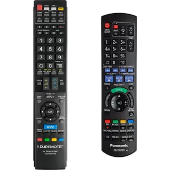 Dálkový ovladač PANASONIC N2QAYB001059, DMR-EX97EB, DMR-EX97EB-K + ovládání TV (mini TV) - dálkový ovladač duplikát