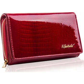 Peněženka Betlewski dámská peněženka z pravé kůže červená