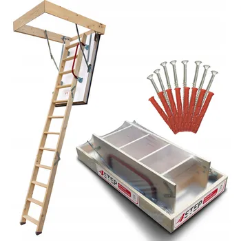 Schodiště Půdní schody dřevěné 4iQ Group 70 x 120 cm maximální výška 280 cm