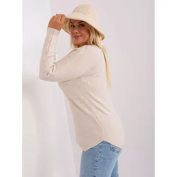 Dámský svetr PM SW PM 3905 jumper.13 světle béžová XXL/XXXL