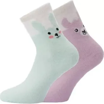 Pánské ponožky Ponožky WiK art.37731 Animal dámské A'2 35-42 růžovo-šedá 39-42