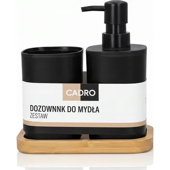 Dávkovač mýdla Ruční dávkovač mýdla stojací Cadro 350 ml hnědý, černý