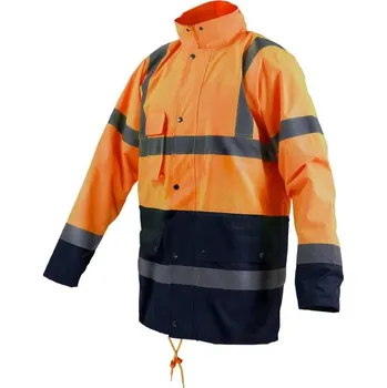 pracovní bunda Bunda zateplená, výstražná, multifunkční 5 v1, XL, oranžová STALCO