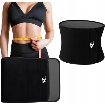 Elektrostimulační zeštíhlující pás Be4Sport neoprenový černý 125 cm x 25 cm