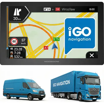 GPS Navigace 7" pro nákladní vozidla IGO PRIMO TRUCK NÁKLADNÍ TIR BUS + DATABÁZE RADARŮ