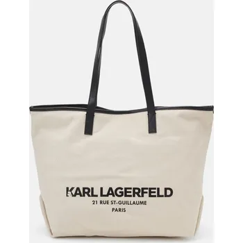 Karl Lagerfeld kabelka bavlna béžová