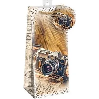 Dárková taška ARGUS Dárková papírová taška na koňak (13 x 29.5 cm) 07770806h