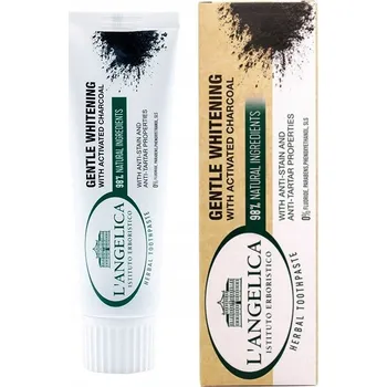 Dentální hygiena L´Angelica Gentle Whitening Herbal Přírodní bělící zubní pasta s aktivním uhlím (75ml)