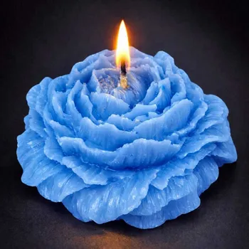 Svíčka Vonná svíčka Pivoňka | 70 g | Svíčkománie3D | Barva: Modrá